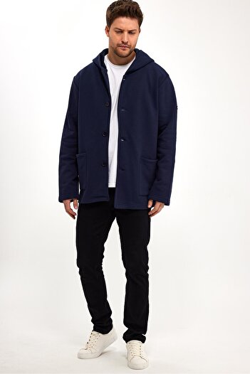 ALEXANDERGARDI Hooded Oversize Cardigan with Ribbon Inside (E23-607 03)