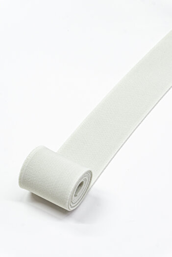 Dokumarkt 4 cm Fikseli Woven Rubber - Belt & Sandals & Shoes Side Band Rubber - 1 Meter