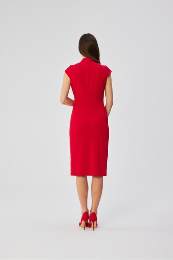 Stylove A pencil dress with a double neckline