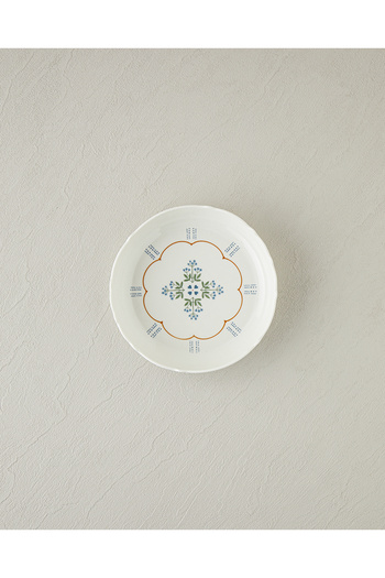 English Home Retro Paisley New Bone China Pit Plate 19 cm White - Blue