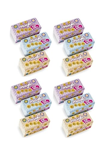 Maylo 1800 Sheets - Pouf Wipes, 12 Pieces, 150 Pieces