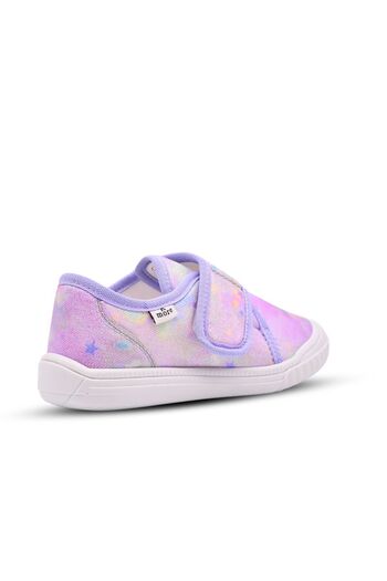 kids A more Violet Kız Çocuk Ev ve Kreş Ayakkabısı Parlak Kumaş Lila