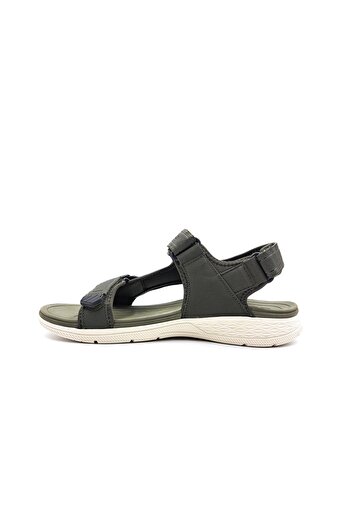 Hammer Jack Beach and Daily Velcro Men's Khaki Green Sports Sandals