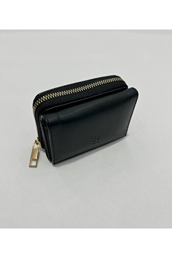 SHIKIRTI Women's Zippered and Snap Fastener Coin Compartment Wallet Card Holder