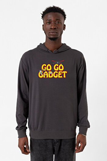 Tshirthane Інспектор Гаджет Чоловічий Капюшон Фуме Go Go Gadget 2ip