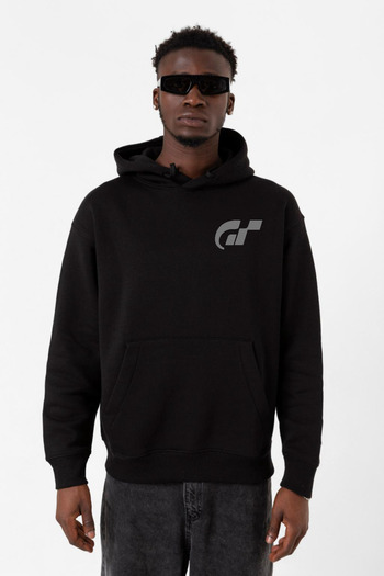 Tshirthane Gran Turismo Pocket Логотип Чорний Чоловічий 3-застібний Світшот з Капюшоном