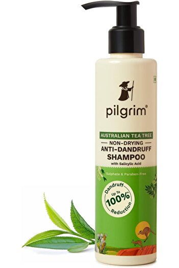 Pilgrim Australian Tea Tree Non-Drying Anti-Dandruff Shampoo Prevents Dandruff 200 ml