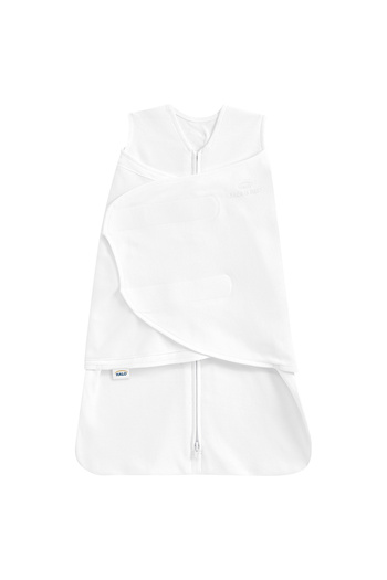 HALO 100% Cotton Sleep sack Swaddle - White_3-6M