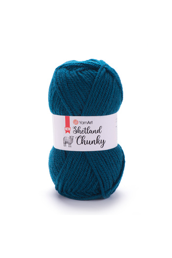 Yarnart SHETLAND CHUNKY - Βενζίνη Μπλε Χέρι Πλεκτό Νήμα -633