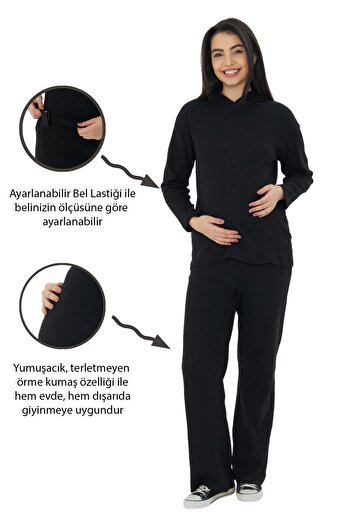 Luvmabelly - Myra9610 - Knitted Maternity Bottom Top Set