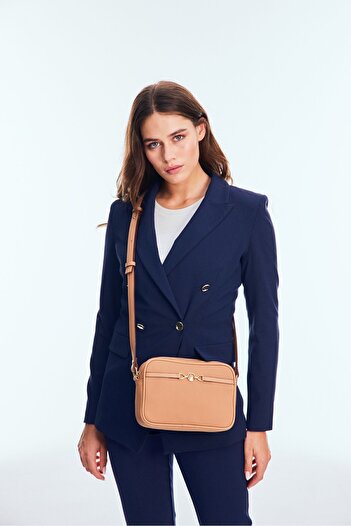 U.S. Polo Assn. Geantă Messenger pentru damă colorată Latte - Us24702