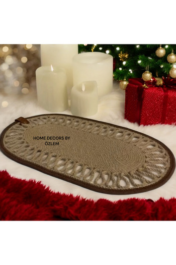 home decors by özlem 70X45 Wicker Runner - Decorative Tablecloth, Handmade Organizer