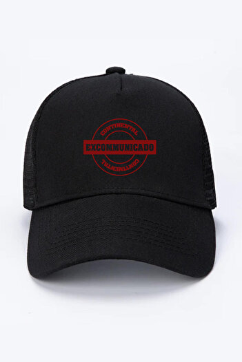 Tshirthane Джон Вік Континентальний Екскомунікодо Чорна кепка з сіткою