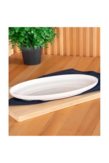 Kosova Züccaciye Aria Collection Oval Boat Plate - 29 cm Mst479