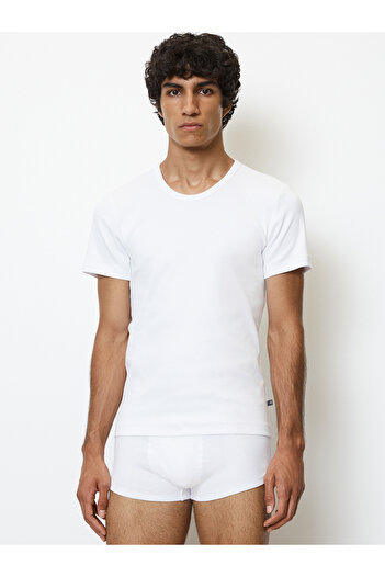 Marc O'Polo T-Shirt Iconic Rib Unterziehshirt Unterhemd Kurzarm