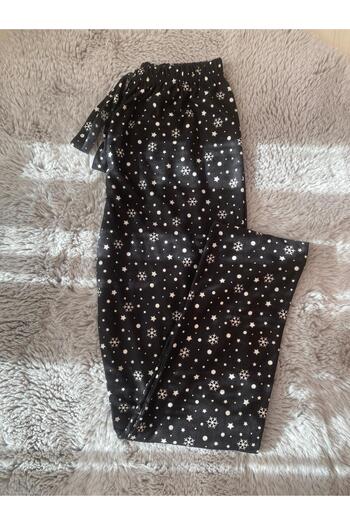 DCY DREAM Snowflake Suede Single Bottom Pajamas