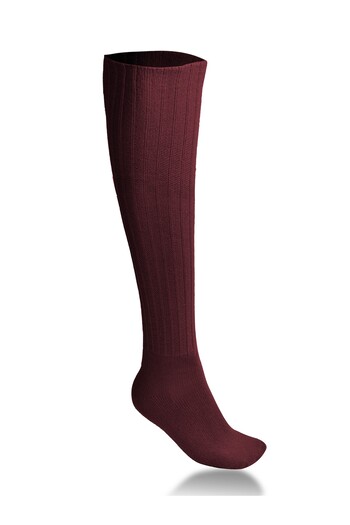 CİHO Ciho Socks 4 чифта под коляното Зимни дамски бордо-индиго-черно-бели вълнени чорапи за сън Меки на допир