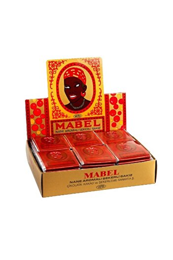 Mabel Peppermint Flavored Candy Chewing Gum Set of 60