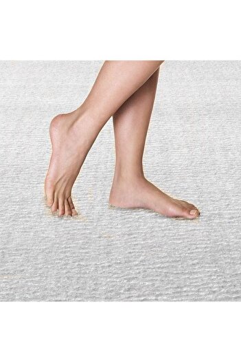 Regnum Halı Bath Mat Triple Set White Color Plush Non-Slip Base Washable 60x100 - 60x40 - 60x60