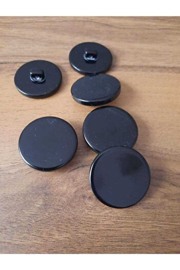 İMREN AKSESUAR Coat, Jacket and Cardigan Button Black Bottom Footed 3 cm 1 Pack 10 Pieces
