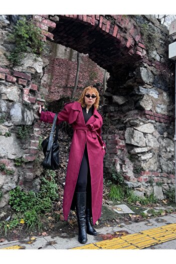 Bak'ap Παλτό Aura Premium Suede Belted Coat