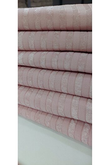 baladı home ev tekstil home collection Pudre Çizgili Koltuk Örtüsü Süngerli Kaymaz Çekyat Kadife Ölçüm ( 160 X 200 Cm ) Alt Üst Kapatıyor