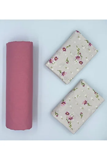 pınarhome collectıon New Season - 100% Organic Cotton, Soft Sand and Elastic Crossbody+Pillow Cover Corner Depth 28-30 cm
