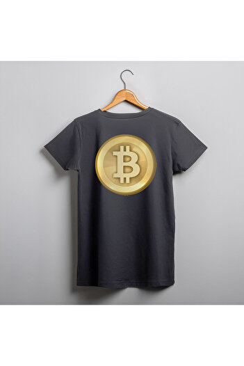 Ozzy Unisex Bitcoin Logo Pattern Digital Printed Tshirt