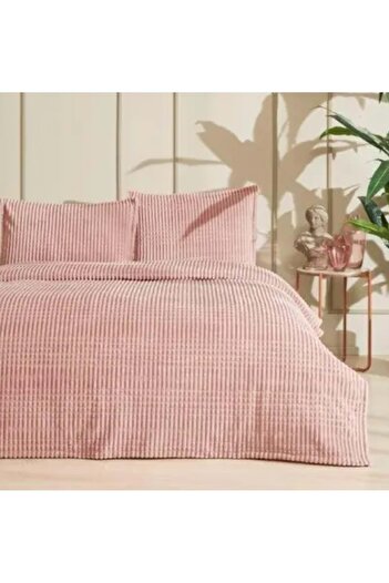 Özdilek Modern Line Ozdilek Single Blanket Set - Pyramid Powder (150x220)