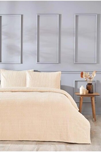 Özdilek Modern Line Ozdilek Single Blanket Set - Pyramid Mocha (150x220)