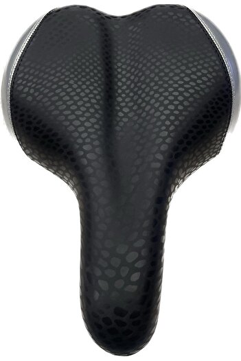Tex Wide and Comfortable Breathable Faux Leather Mtb Saddle Suitable for All Bicycles and Scooters