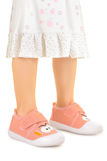 KARAMAZI Cookie Velcro Baby Girl First Step Slippers Shoes