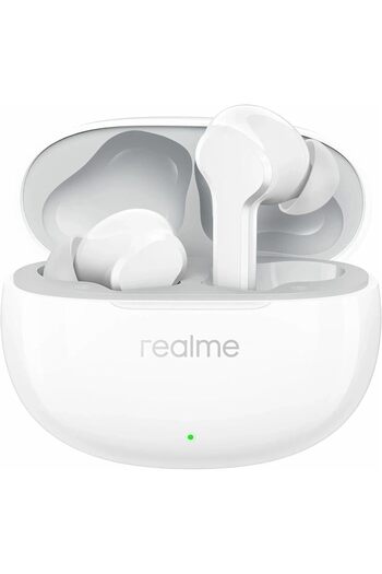 realme Buds T110 with AI ENC for Calls, Fast Charging Bluetooth Headset (Pop White)