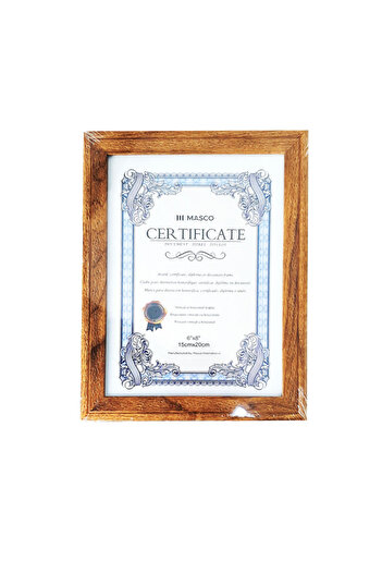 MASCO 15 Cm x 20 Cm Sized Photo and Certificate Holder Frame