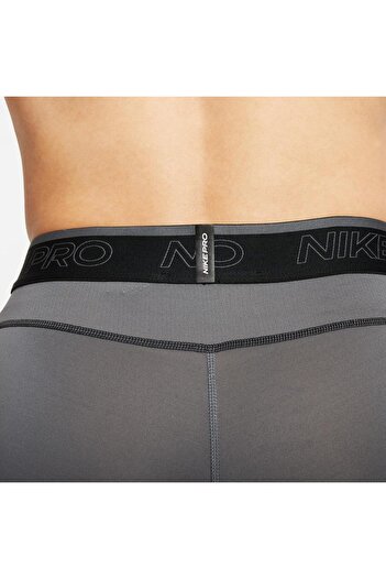 Nike Pro Dri Fit Training Run Shorts Tights Erkek Antrenman Şortu Gri Boxer