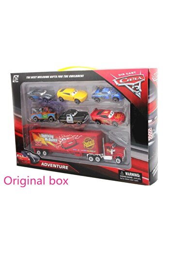 Choice 7pcs original box 7-6pcs Set Disney Pixar Car 3 2 1 Lightning mcQueen Jackson Storm Mack Truck 1:55