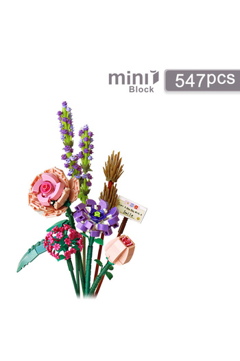 Choice Without original Box Romantic Roses Flowers Sunflowers Daffodils Gardens House Building Blocks Class