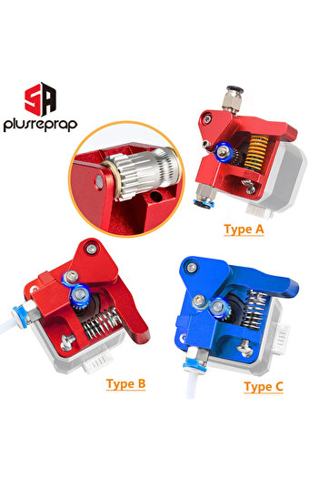 Choice Dual Gear Extruder with Double Pulleys, Direct Aluminum Extrusion for Ender 3, V2, Neo, S5, CR10S...