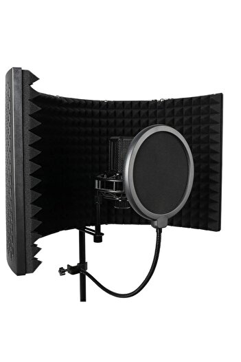 Choice black G-MARK 5 Panel Reflection Filters Professional Studio Recording Microphone Isolation Shield Su