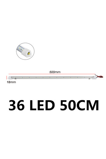Choice 1/2/4pcs 50CM 12V 36 LED Car Interior Light Bar Bright White Light Tube with Switch for RV Camper...