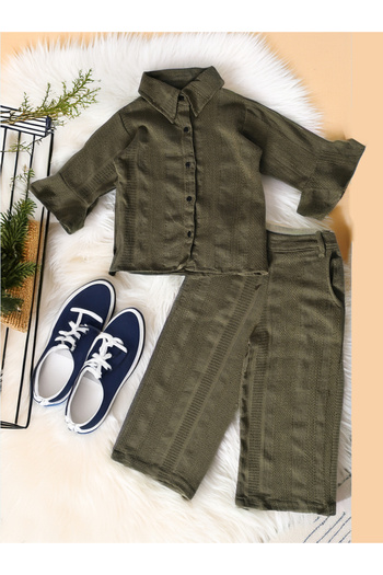 Bella Moda By Styli Regular Fit Long Sleeves Shirt & Trousers Co-Ords Set