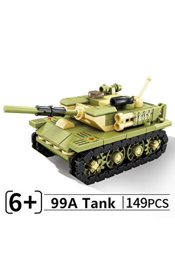 Choice1 149pcs No Box MOC 99A Main Battle Tank M1A2 War Military City Vehicle Car Building Blocks Classic Mo