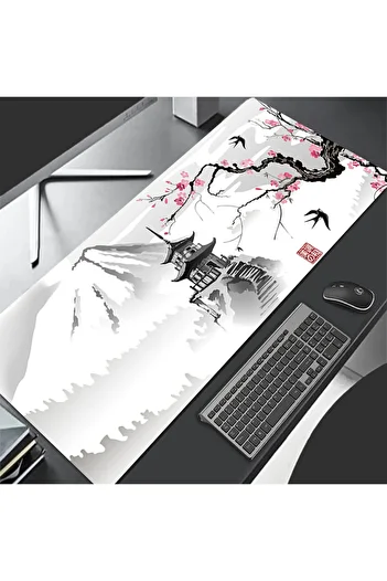 Choice 80x30cm Pink Mouse Pad Gaming Sakura Japanese Cherry Blossom XL Home New HD Mousepad XXL Keyboard Pa
