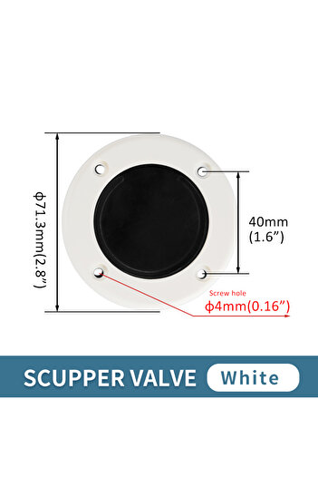 Choice white Marine Check Valve Drain Outlet for Yachts - High-Quality, Durable, and Reliable for Efficient