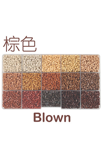 Choice Brown Yantjouet 15color 2.6mm Mini Beads Color Set 650PCs Hama Beads Puzzle Toy Gift For Child DIY I