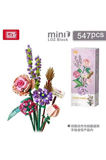 Choice 547PCs 1657 Mini Block Kids Building Toys Bricks Flowers Puzzle Pot Plants Girls Gift Home Decor (16