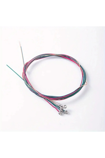 Choice1 1 Set(6Pcs) Multicolor 6Pcs/Set High-Quality Acoustic Guitar Strings - Replacement Guitar Strings, P