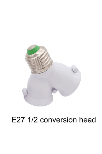 Choice E27 1/2 conversion head bulb socket creative 2-e27 lamp holder extender distributor converter plug