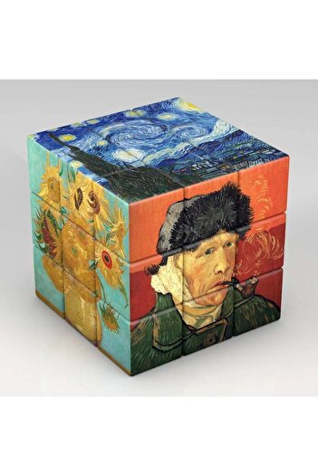 Choice Van Gogh 3x3x3 Magic Cube Planets Astronauts Famous Paintings Celebrity Art Magic Cube Children's Pu