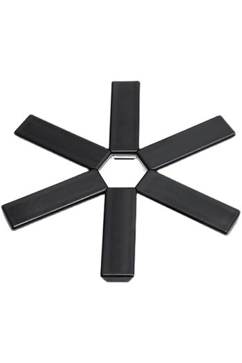 Choice black Pot Mat Dish Placemat Coaster Folding Heat Insulation High Temperature Pots And Pans Kitchen G